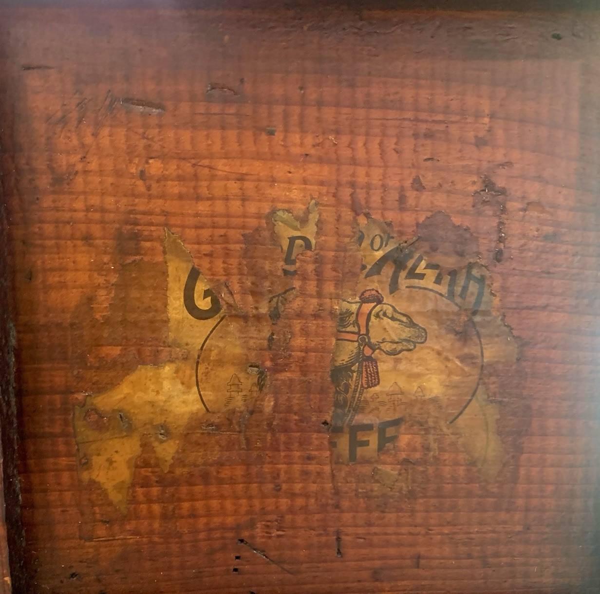 Wood&rsquo;s TEAS & COFFEE BOSTON Mass Wood CRATE Box Early 1900&rsquo;s