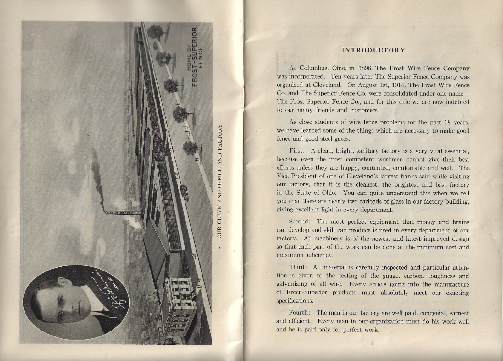 Vintage Frost Superior Farm Fence Co. Cleveland Catalog « B » Booklet