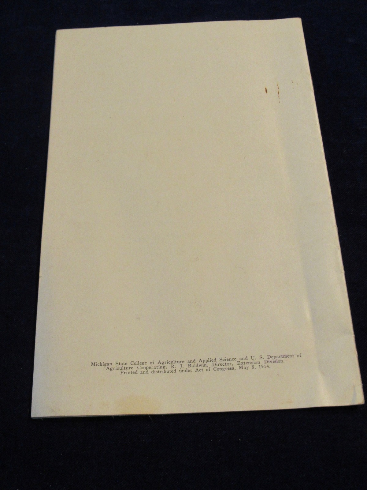 Vintage 1937 MSU Michigan State College Conservation Program for 4H Clubs C183