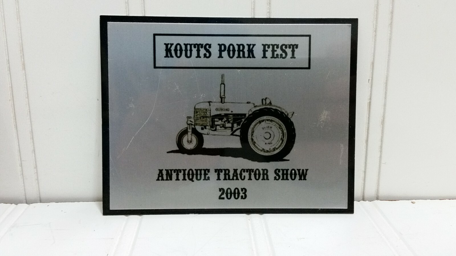 Plow Power & Antique Tractor Show EXHIBITOR PLAQUE Lot Indiana Exibits Fulton Co