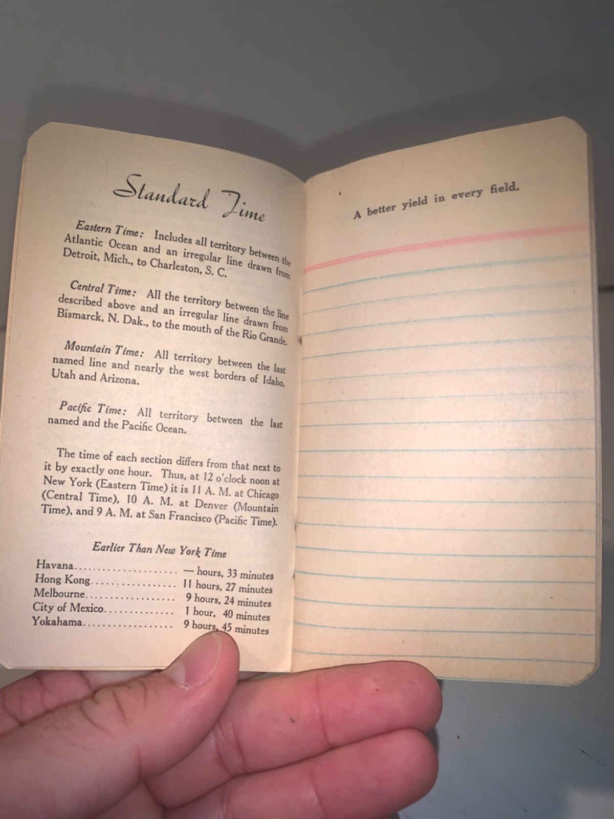 F.S. ROYSTER GUANO COMPANY (Norfolk Virginia) vintage 1935/36 Pocket Notebook