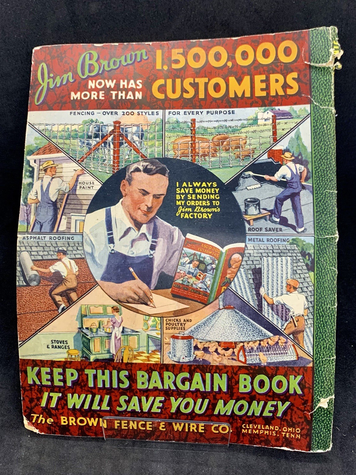 JIM BROWN&rsquo;S 1935 BARGAIN BOOK – THE BROWN FENCE & WIRE CO.- Catalog