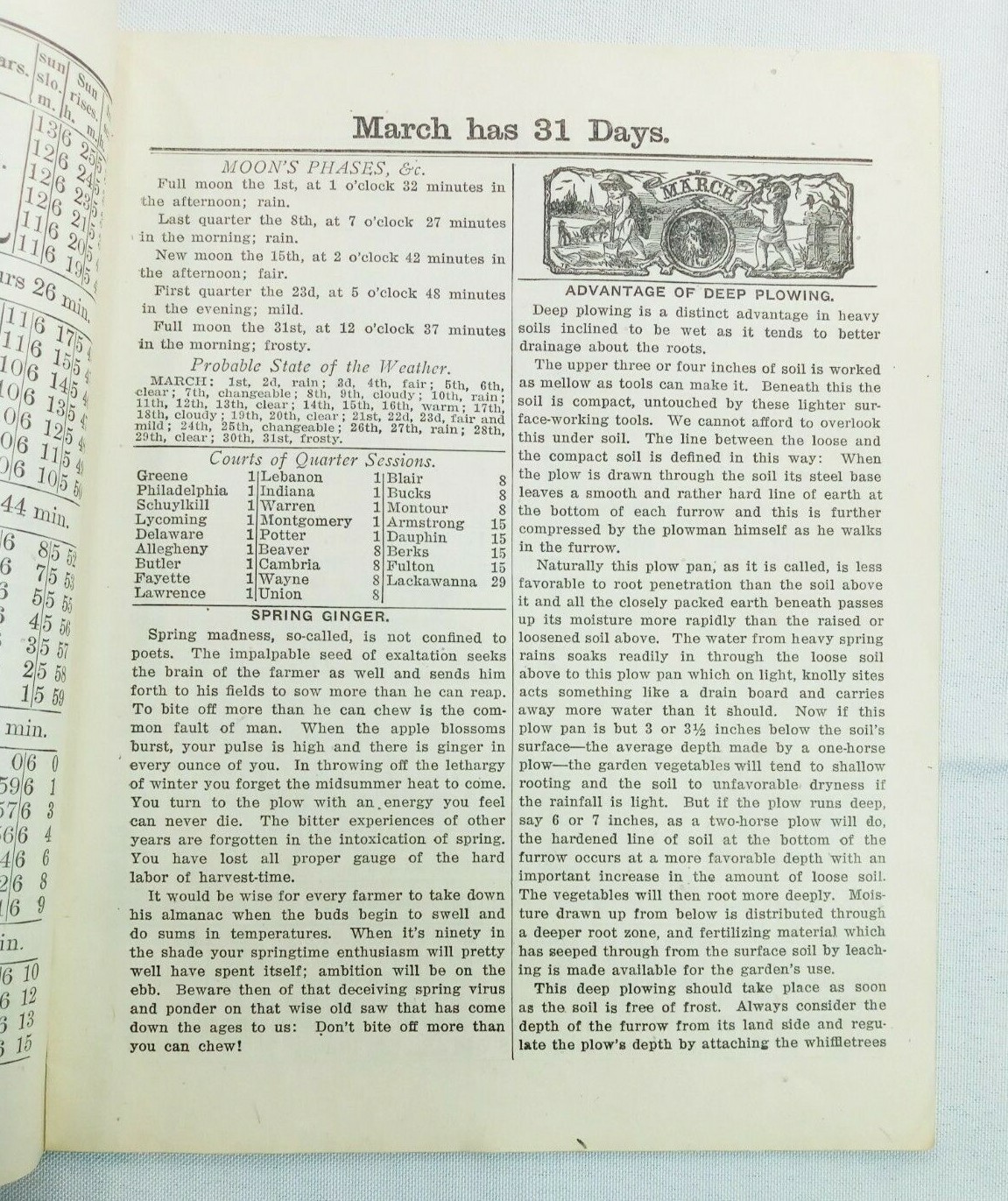 Vintage 1915 John Bear Baer&rsquo;s Agricultural Almanac Lancaster PA Antique Farmers