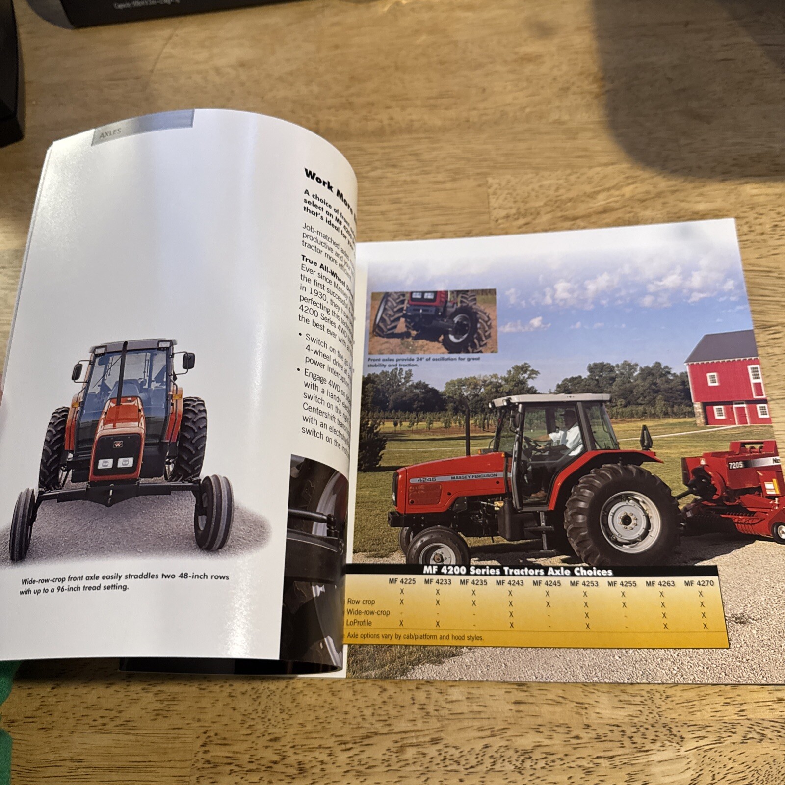 2001 MASSEY FERGUSON 4200 Series 55-99 PTO HP Tractors Sales Brochure