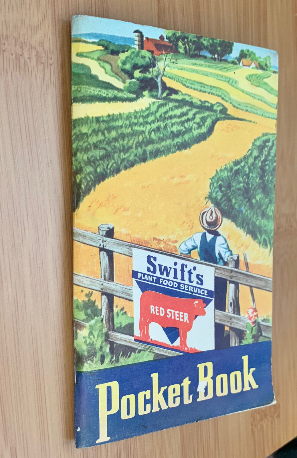 1949 1950 Vintage Farming Book Swift company plant crops food red steer corn FS