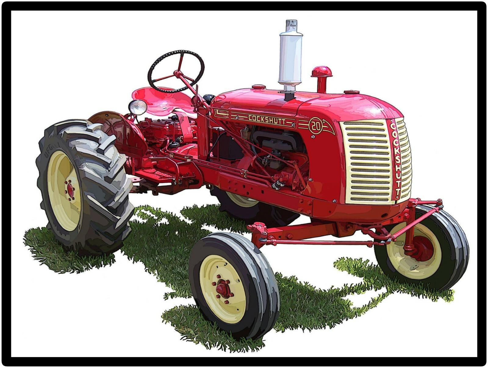 Cockshutt Tractors Model 20 Collectible Metal Sign Large Size: 12 x 16&Prime;