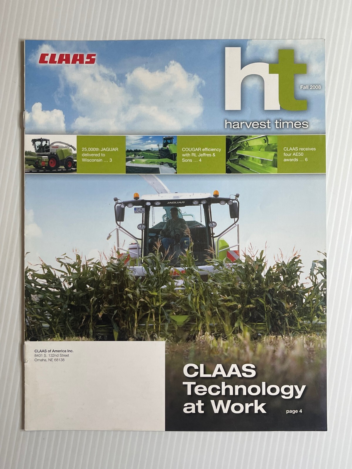 CLAAS – Technology At Work Sales Brochure *2008* (Showroom Mailer Brochure)