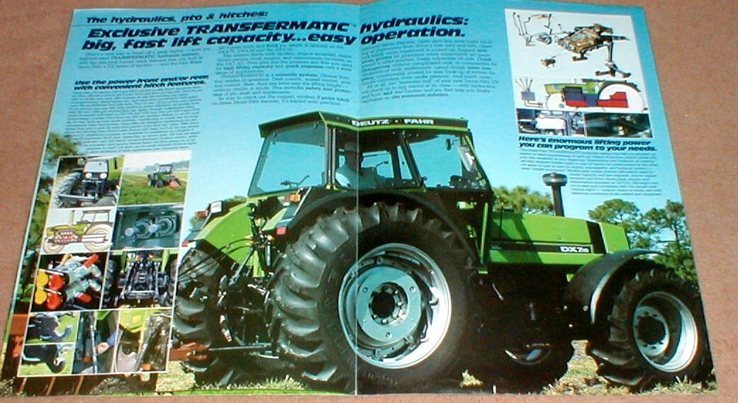 Deutz-Fahr DX 4.70 DX 6.30 DX 6.50 DX 7.10 Tractor Dealer Full Color Brochure