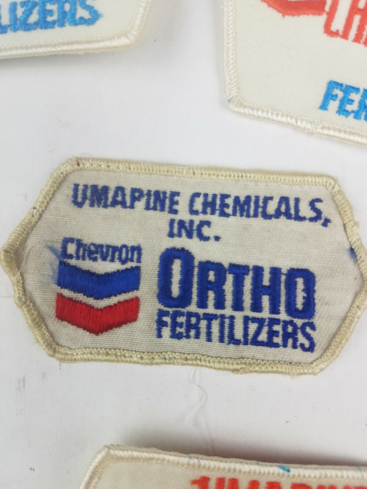 Vintage Lot of 7 Chevron Umpaine Chemicals In Ortho Fertilizers Patches