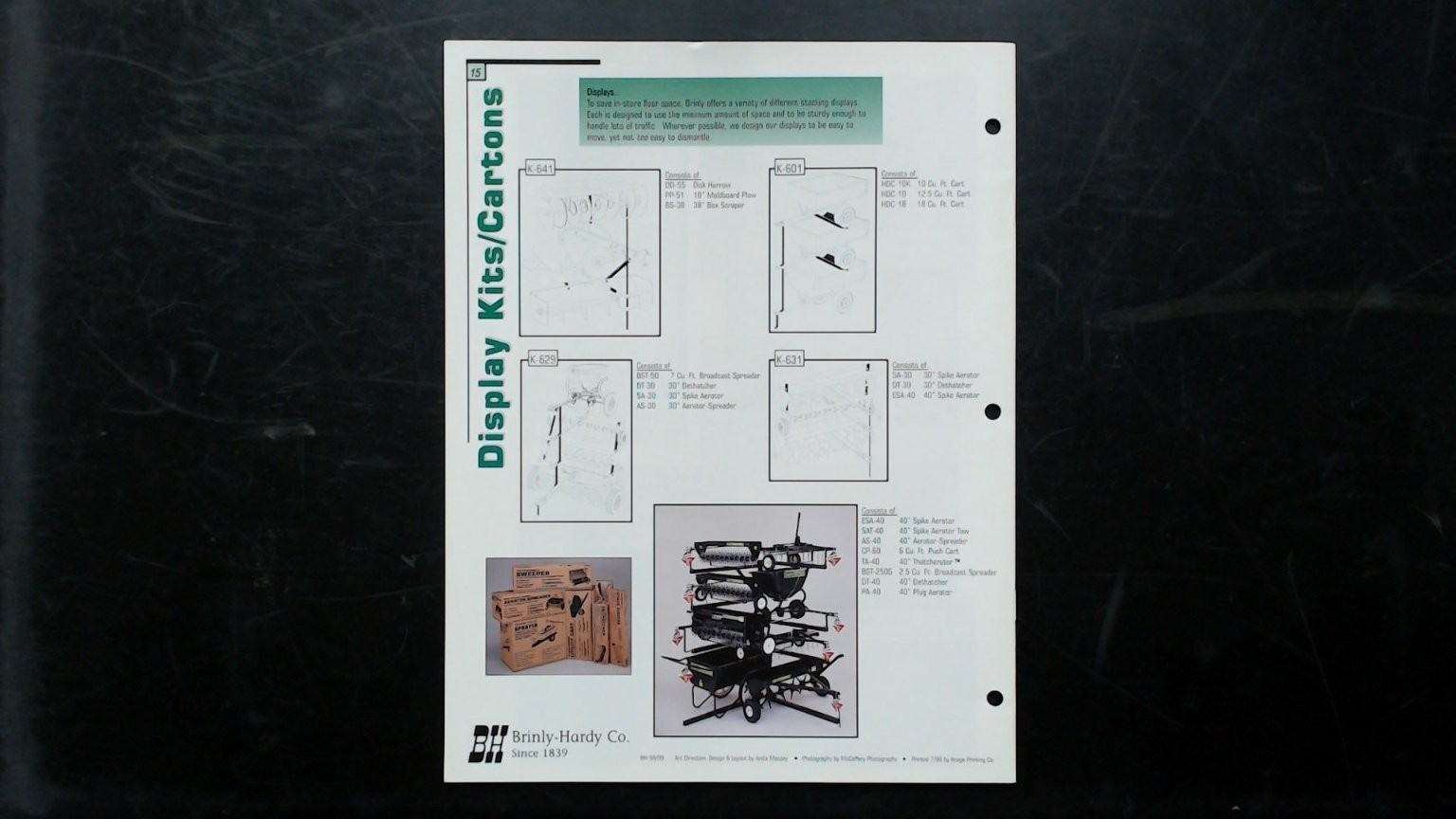 Brinly Hardy Agriculture Brochure Lawn Garden Equipment 1986 Vintage