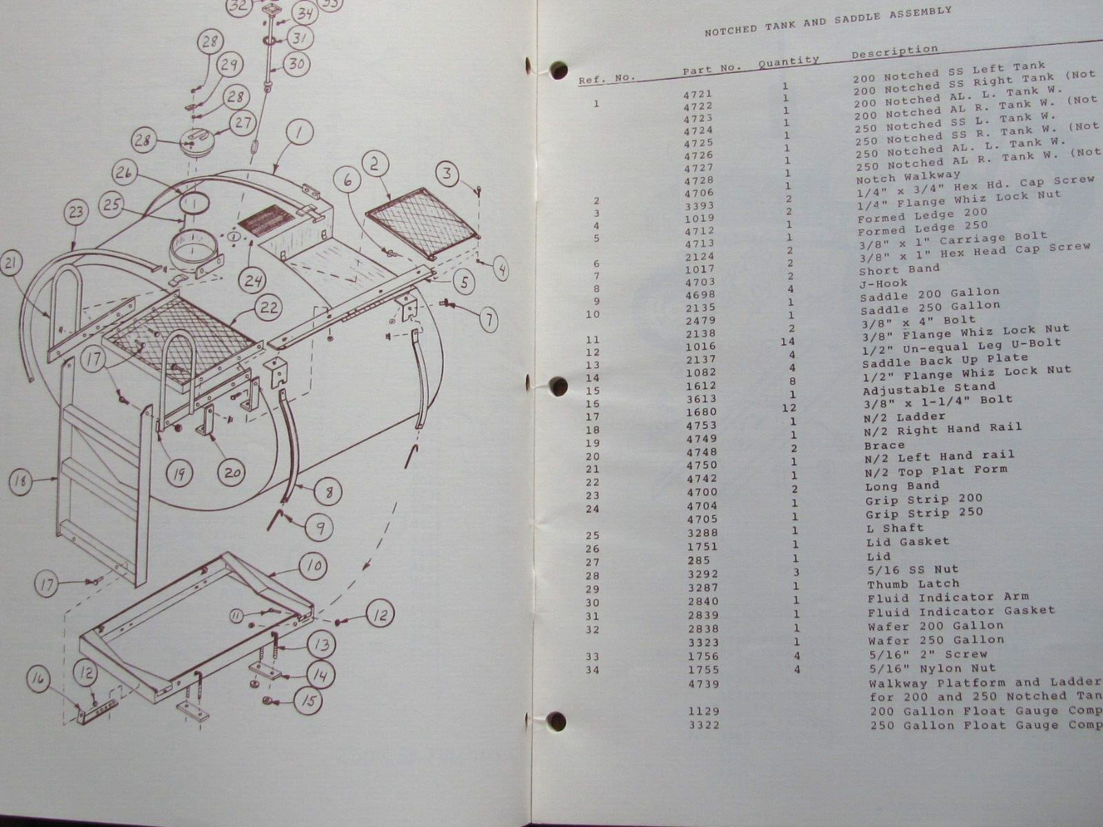 1980 OWNER MANUAL – PARTS CATALOG CHEM-FARM EVANSVILLE IN TRACTOR MOUNT SPRAYER