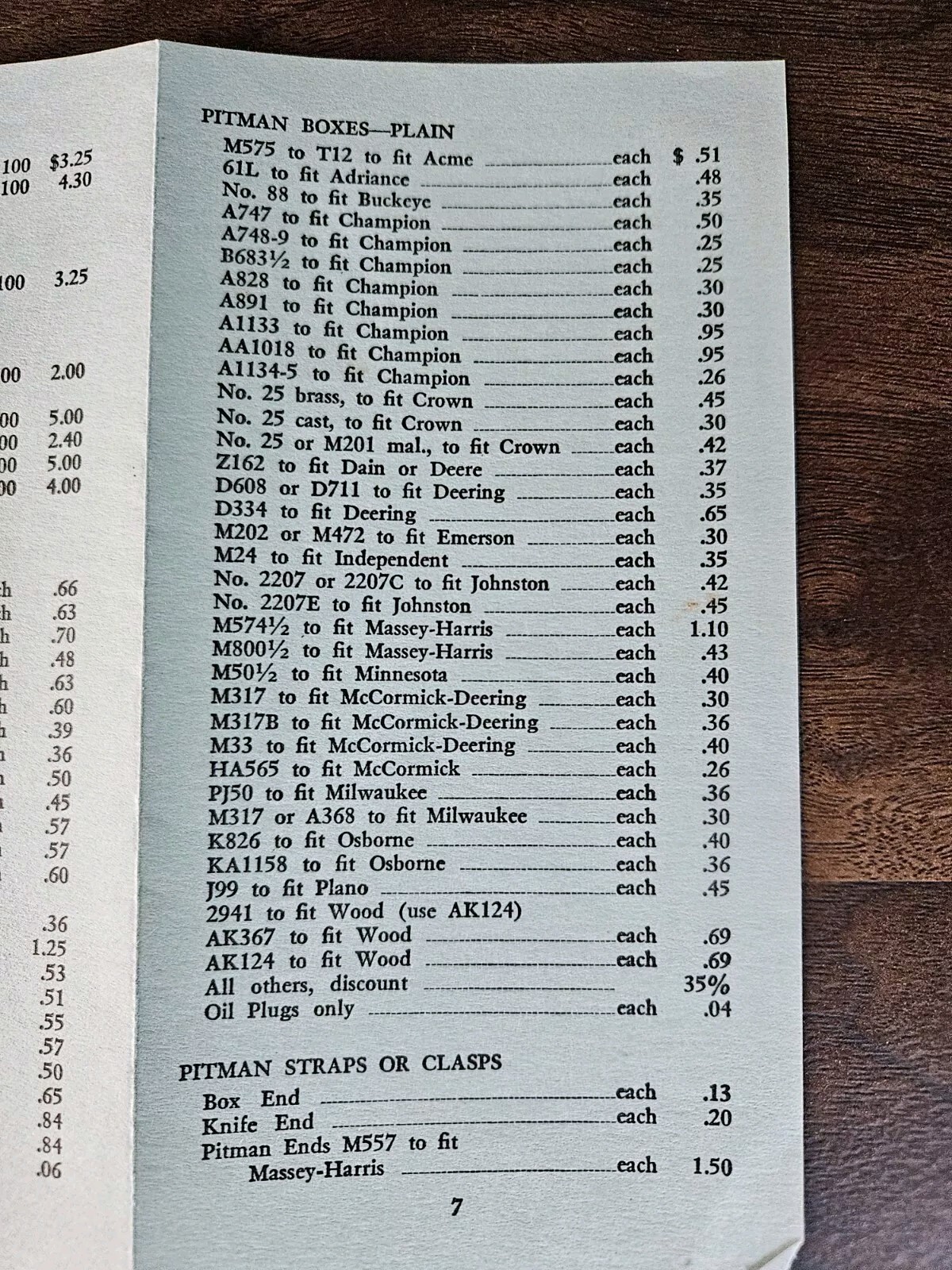 Antique 1934 Dealers Price List Brochure Beck Supply Company Columbus Ohio