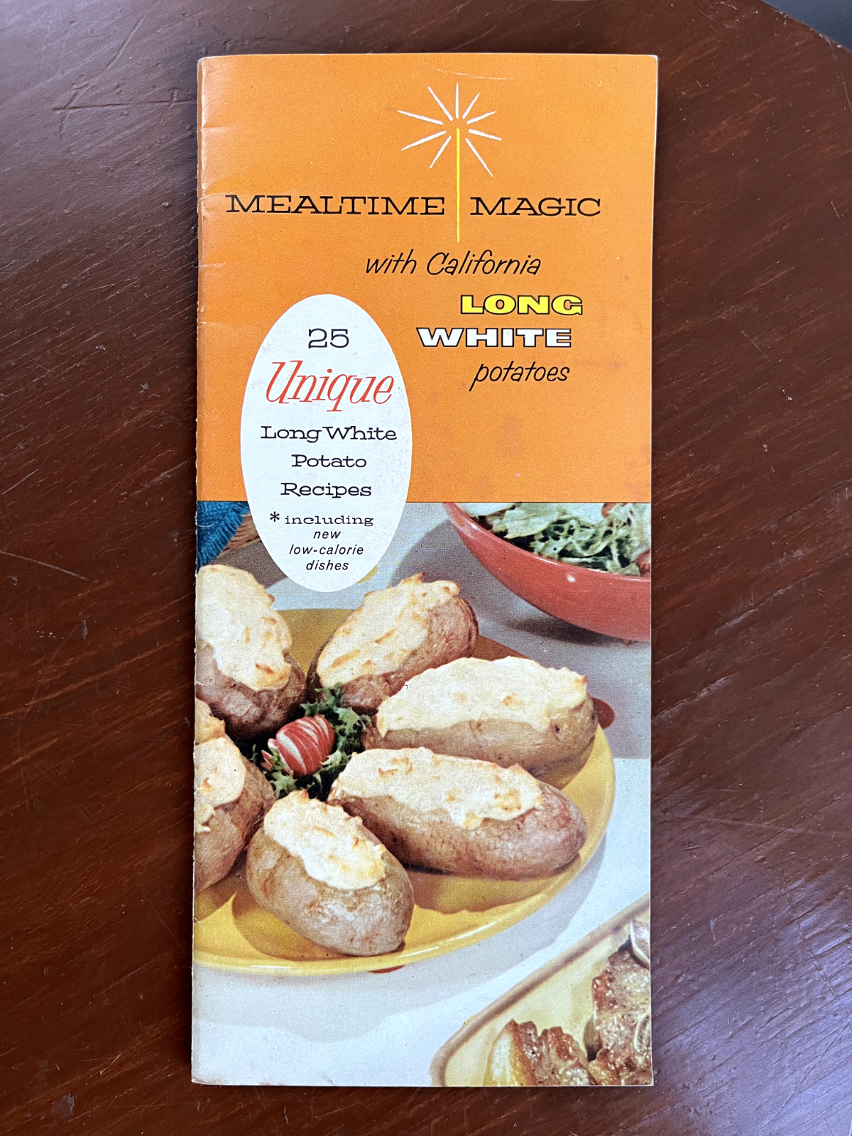VTG 1966 MCM Advertising California Potato Mealtime Magic Long White Potato