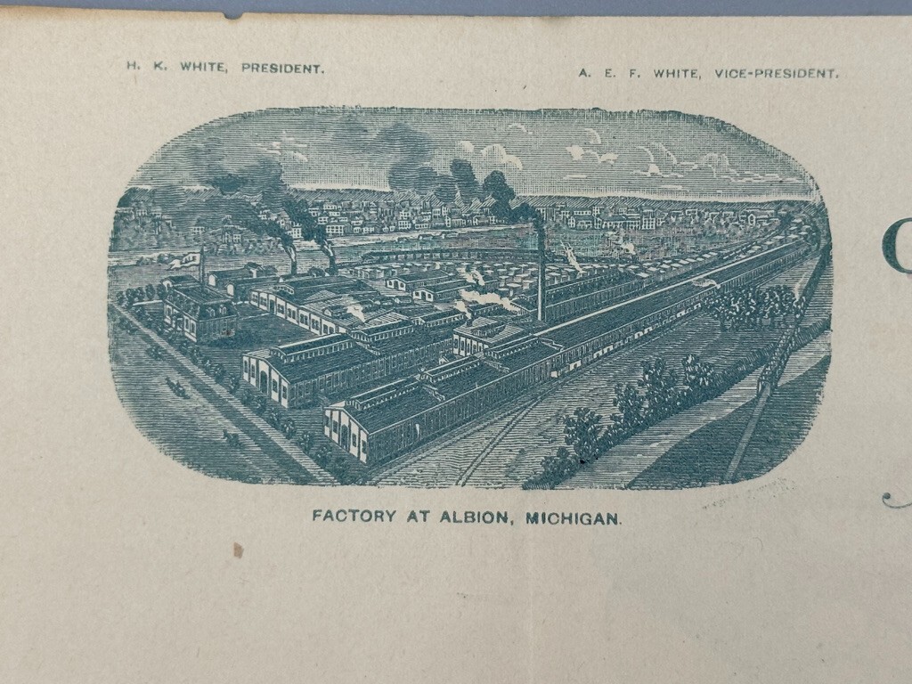 1894 GALE Mfg AGRICULTURAL Michigan ALBION Farm Machinery Advertising Letterhead