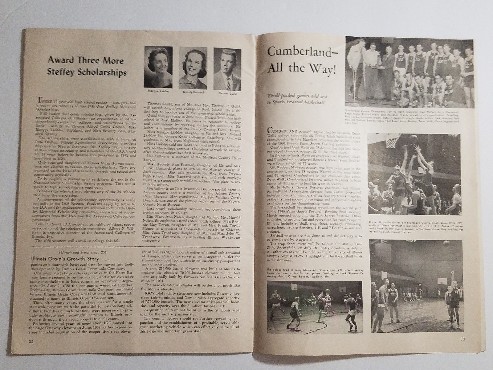 The Record Magazine, IL Farm Bureau, Grain Elevators Cover, May 1960