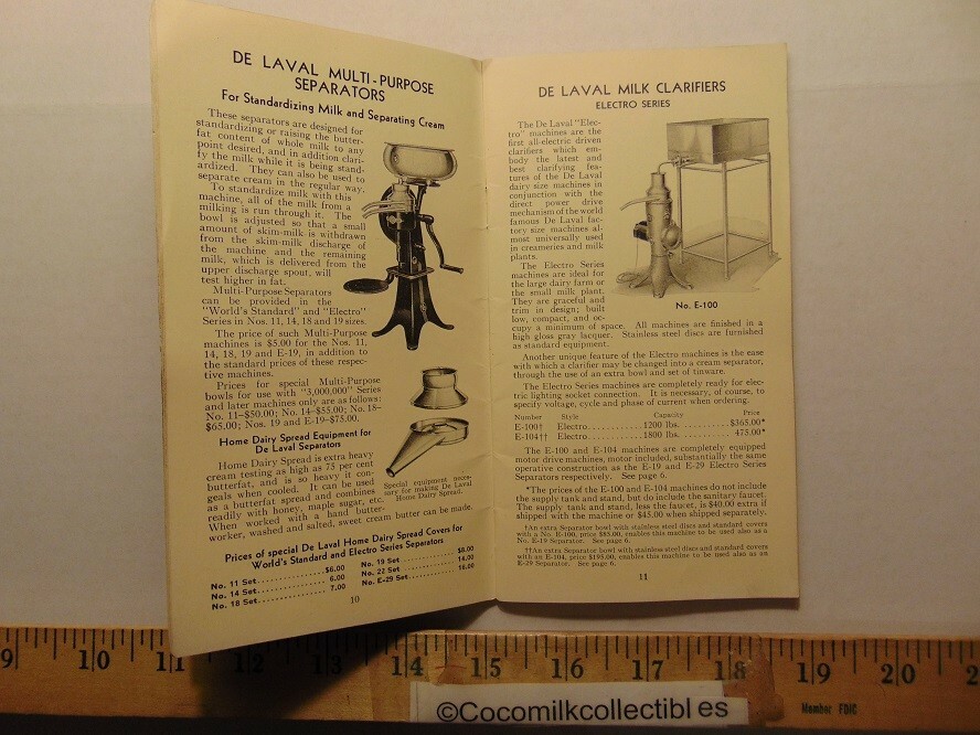Vintage 1941 DE LAVAL Price Book Special Edition For Authorized Laval Dealers 