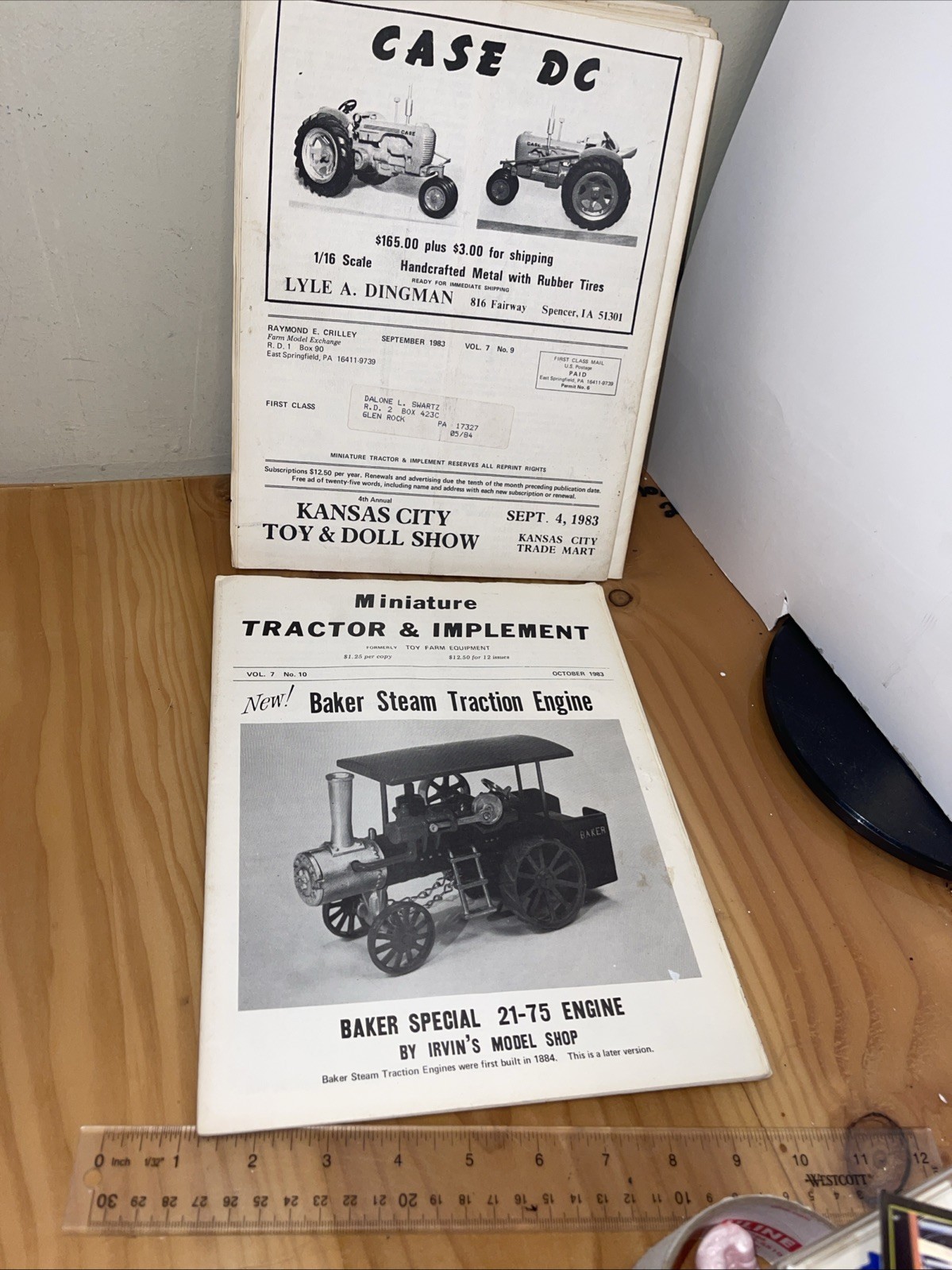 Vintage Miniature Tractor & Implement Magazine Lot Of 12 June 1983 To May 1984