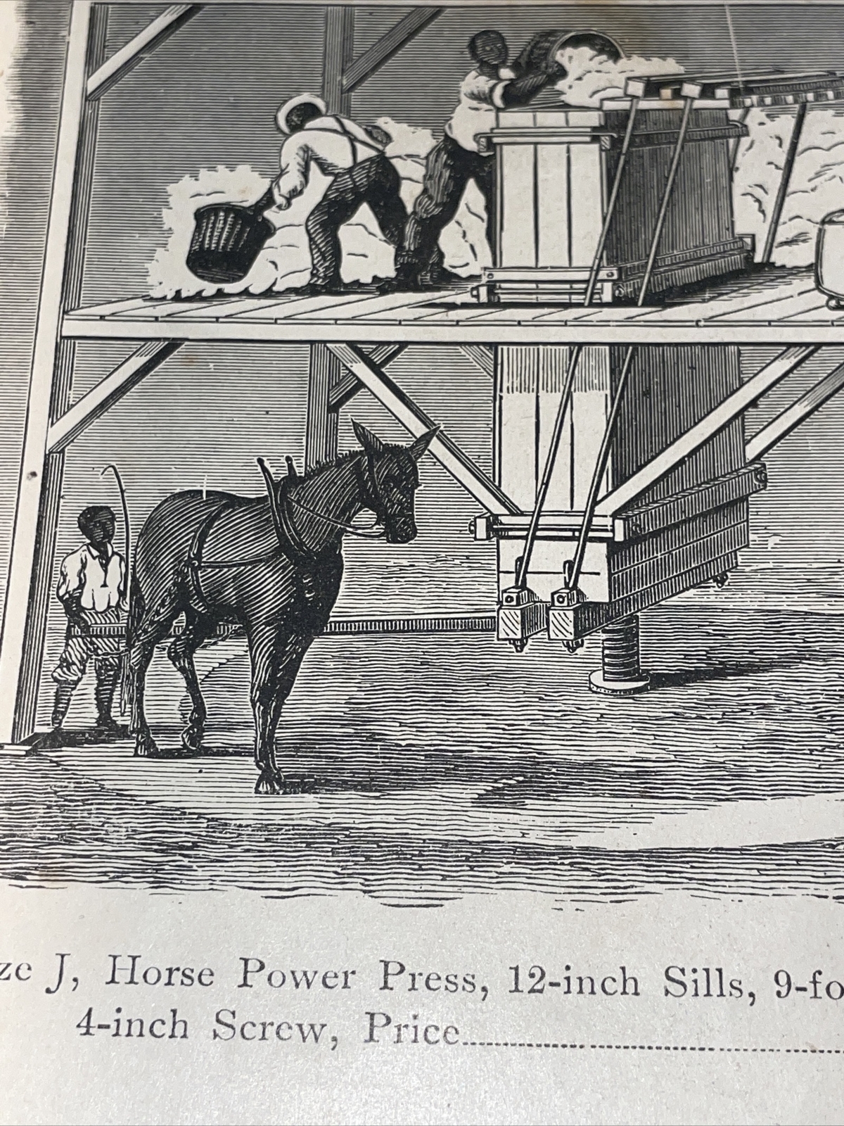 1891 Baldwin – Ivens Horse Power Cotton Press Farm Advertising – New Orleans