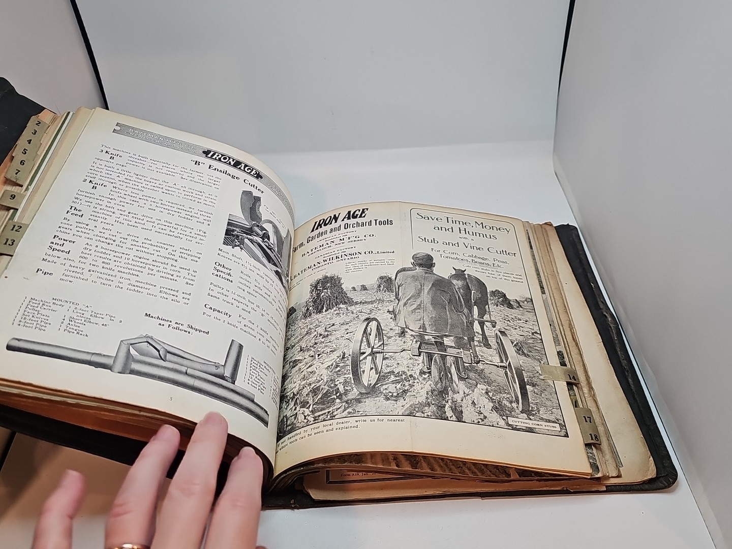 Iron age farm seeder dealer catalog planet jr Grenloch NJ Bateman 1919 20 21