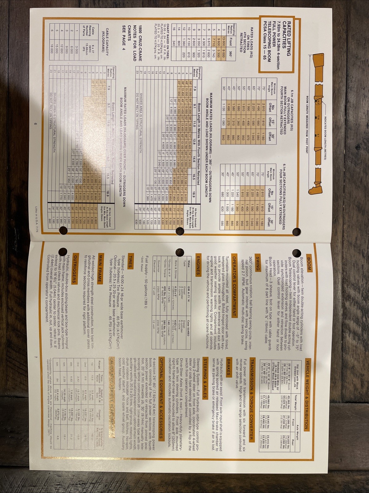 Drott Cruz-Crane Model 1800 Brochure ‘75