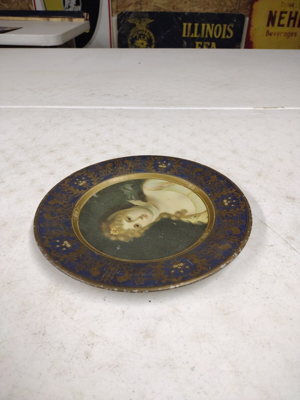 Antique Emerson-Newton Co. Kansas City MO Implement Advertising Vienna Art Plate