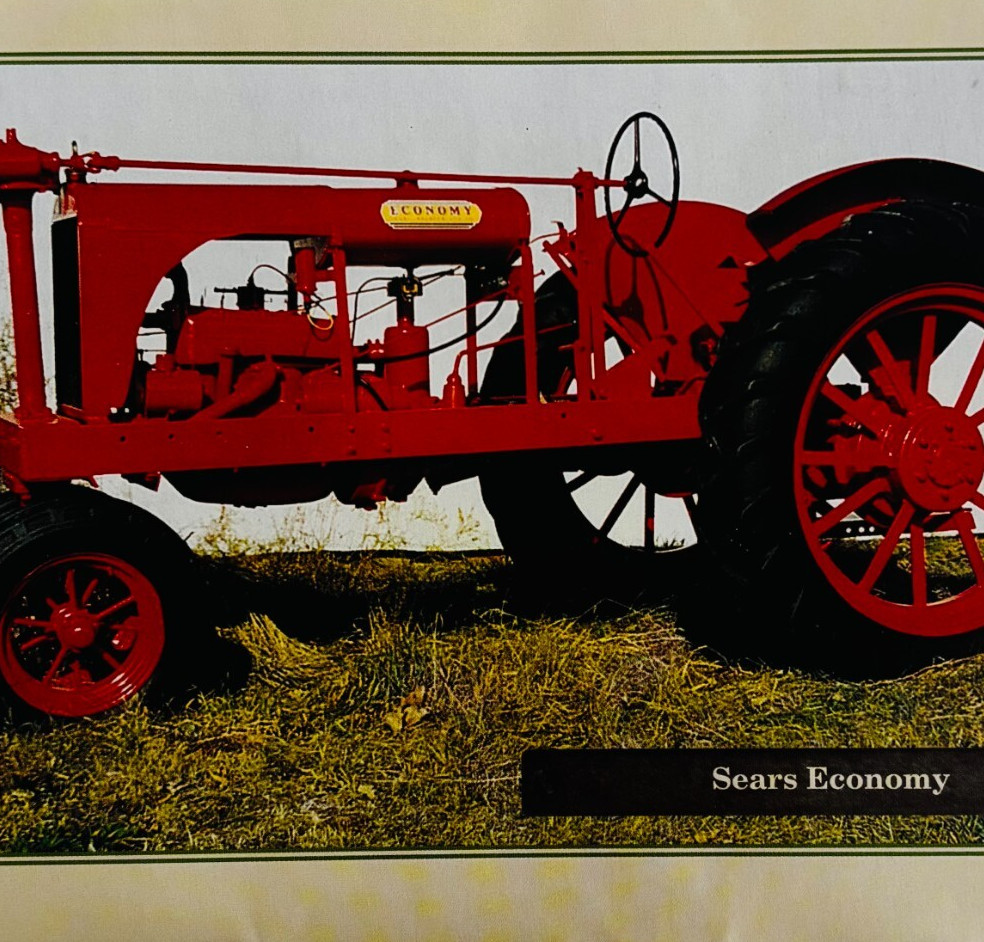 1938 Sears Economy Antique Tractor 1970-80s Book Print Agriculture Farming C80B