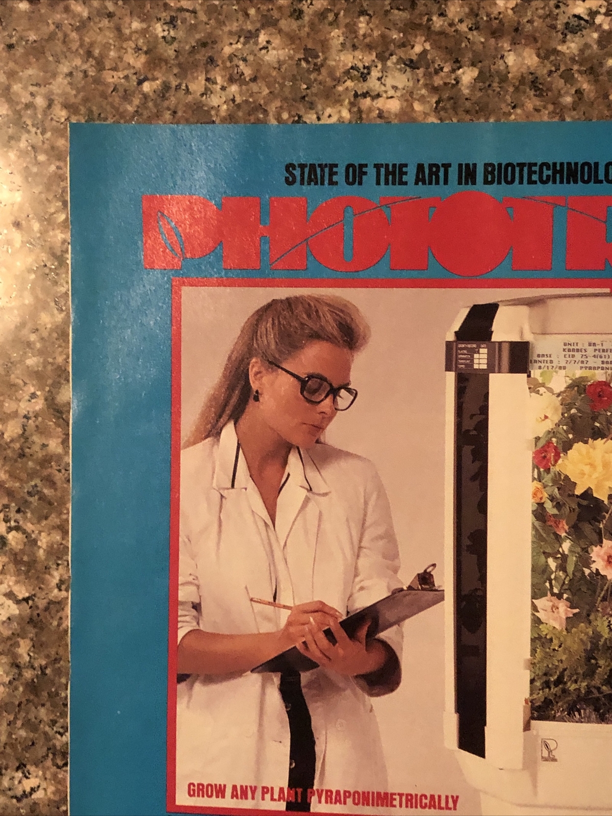 1989 Phototron Pyraponic Indoor Plant Grow PRINT AD Biotechnology VTG 1980s