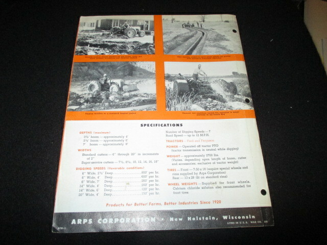 Heavy-Duty Blackhawk Trench Hog Advertising Brochure