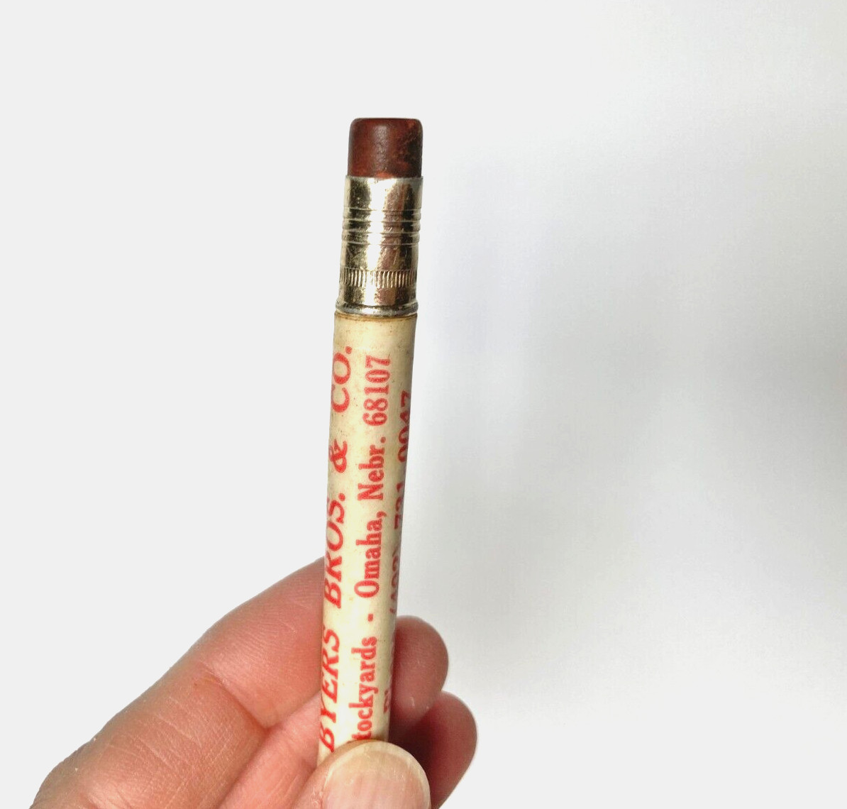 Byers Bros Stockyards Bullet Pencil Omaha Nebraska Livestock Stock Yards