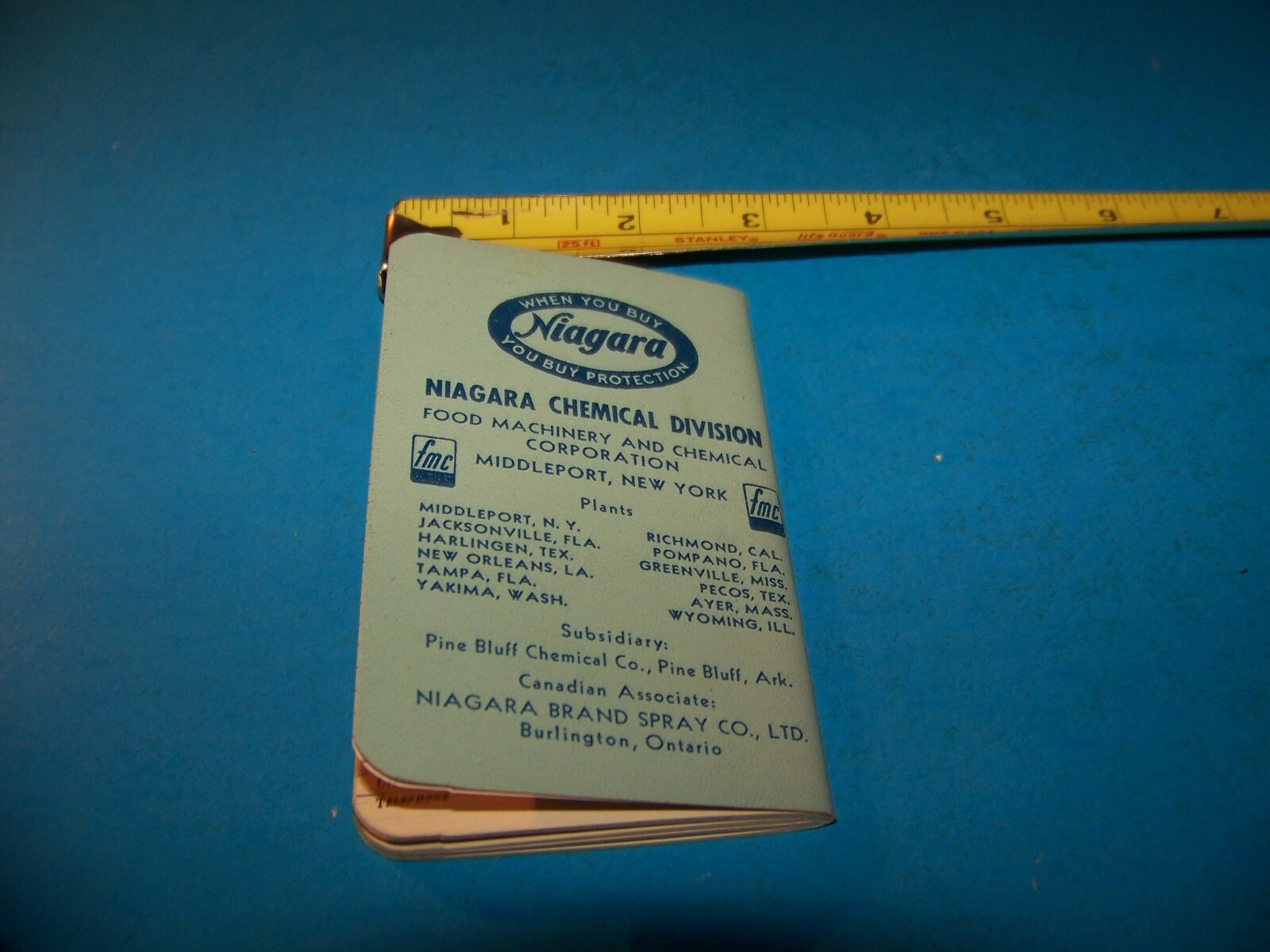 Niagara Brand Farmers « Daily Reminder » Memo Booklet Vintage 1956