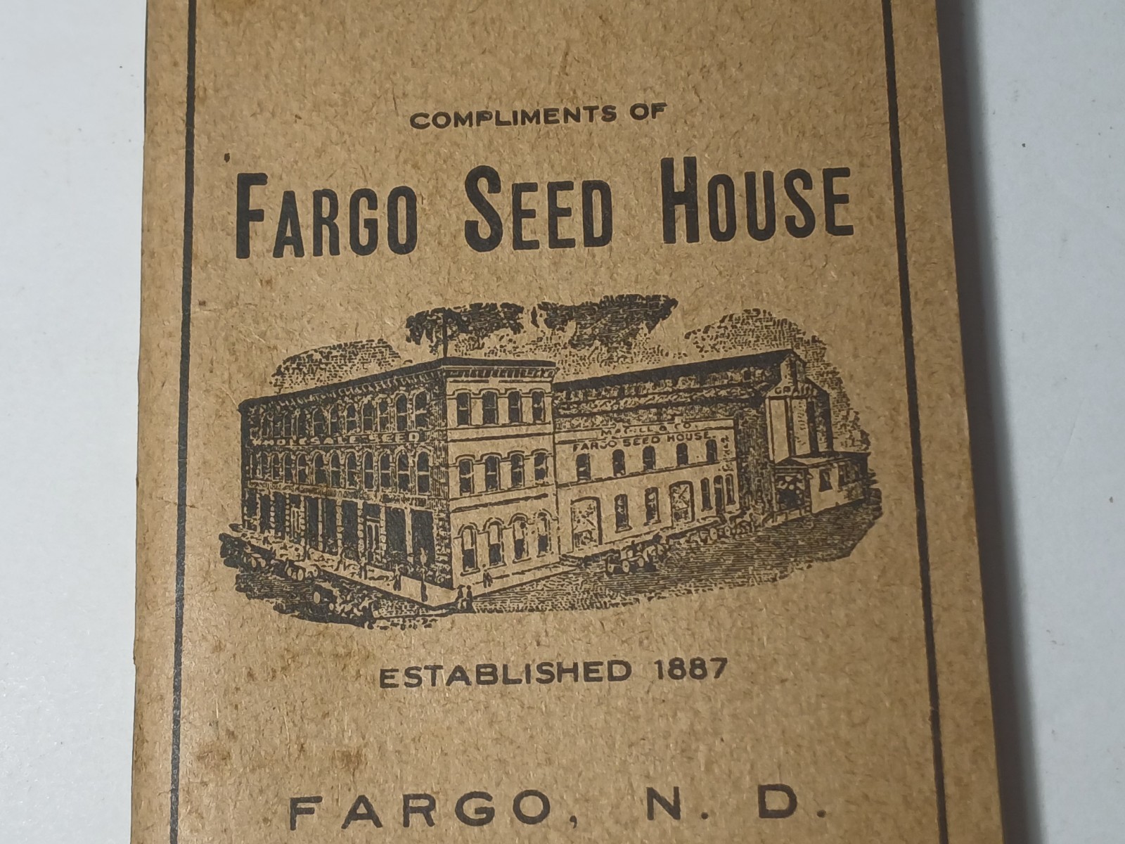 1913 Vintage Antique Fargo North Dakota Seed House Farm Ledger Book Magill & Co.