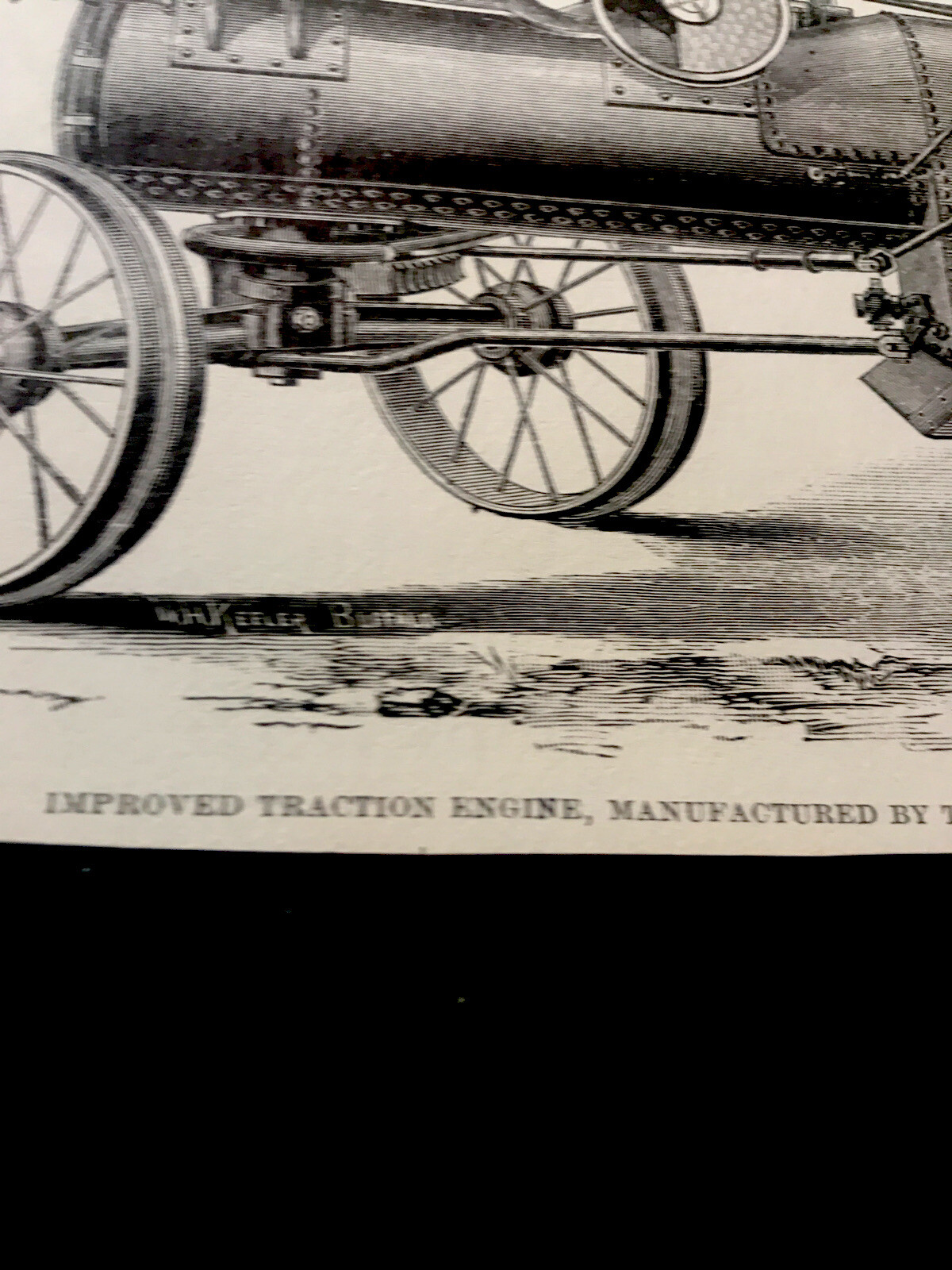 1889 Birdsall Tractor Farm Engraving Advertising – Buffalo – New York