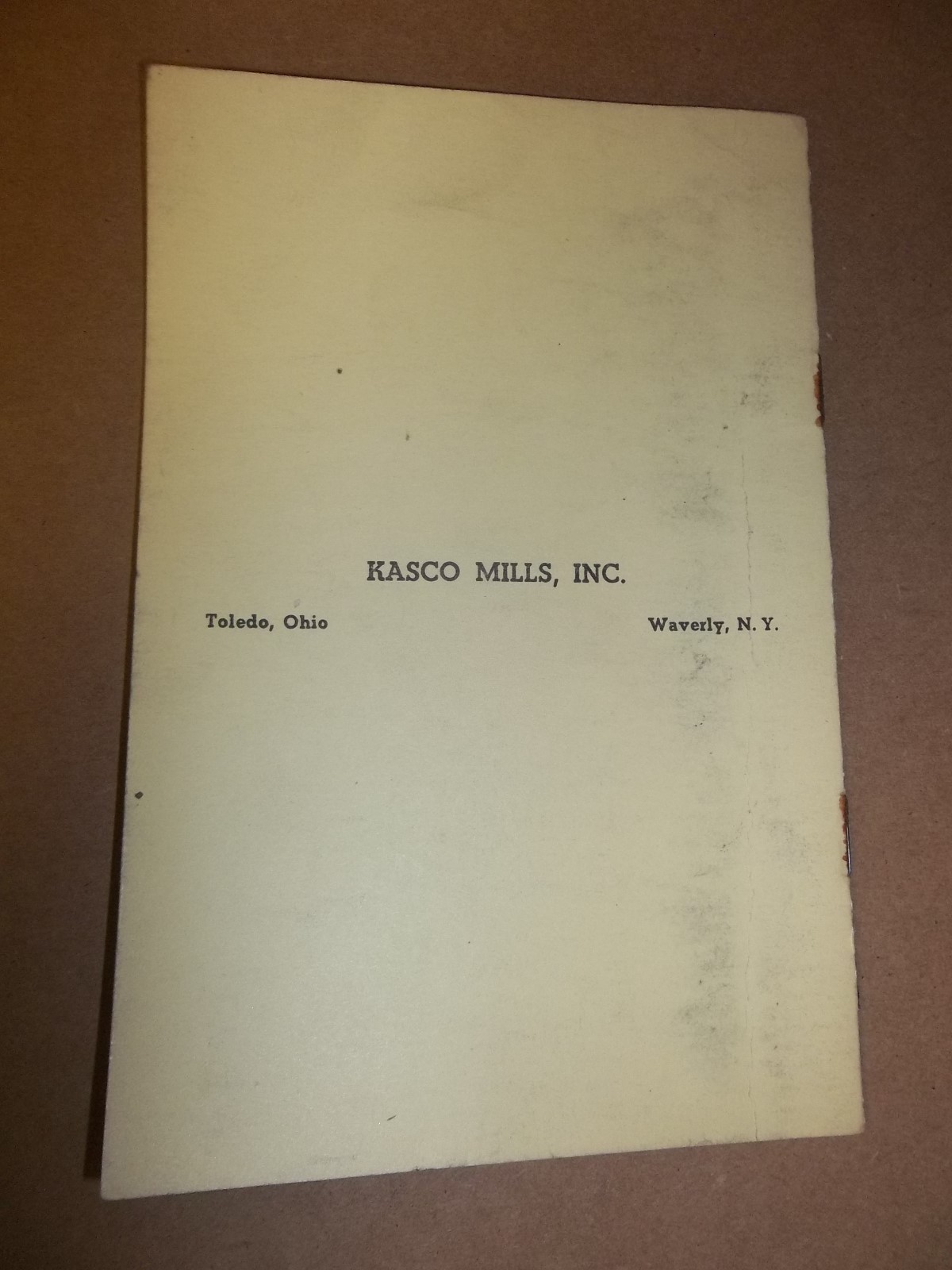 THE KASCO SYSTEM OF BROODING BOOKLET Toledo Ohio Waverly New York