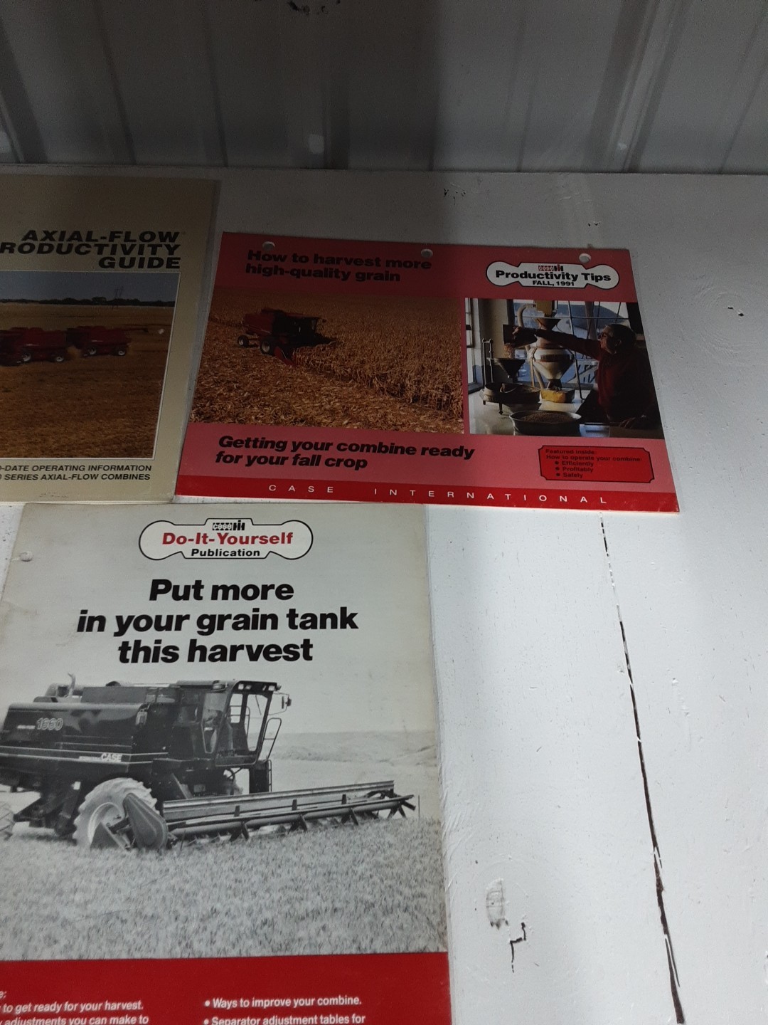 Original Case IH Productivity Tips Flyers For Harvesting Efficiency