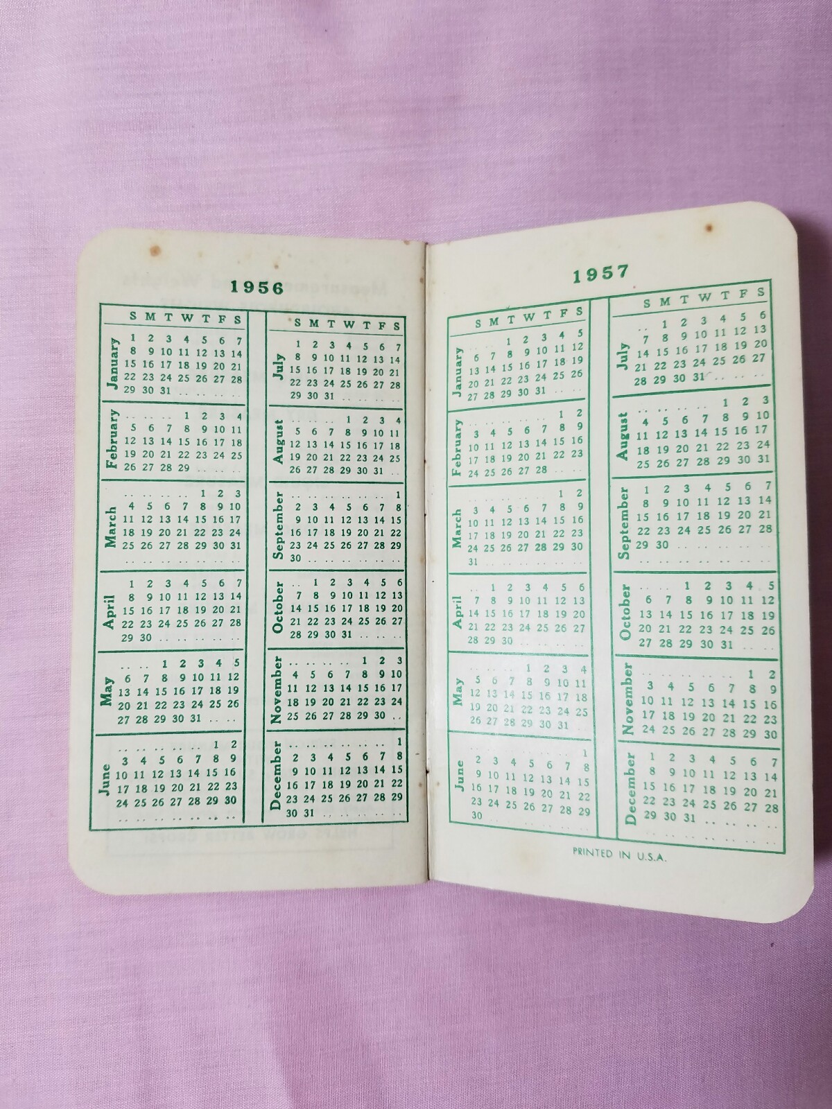 Vintage 1956 Memo Note Book Calendar – Darling&rsquo;s Soil Builders Fertilizers