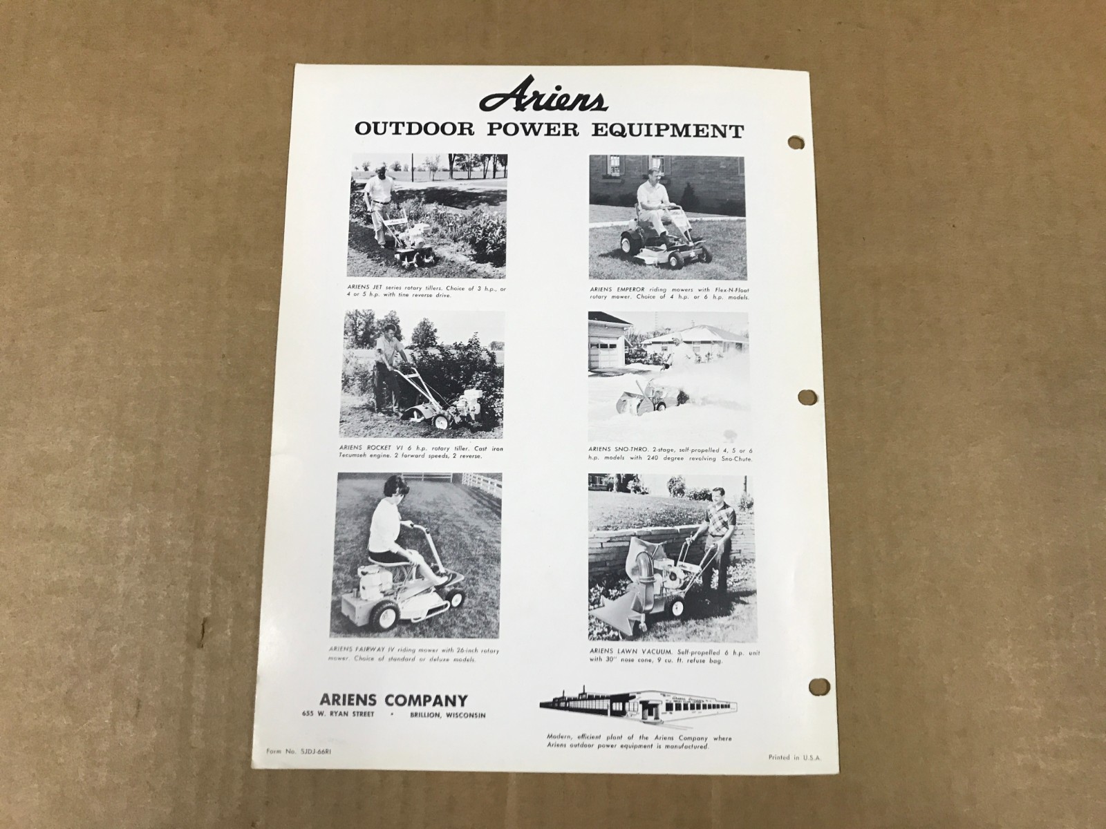 Vintage Ariens Jet Super/Deluxe Operating Instructions & Parts List, 23B-09001
