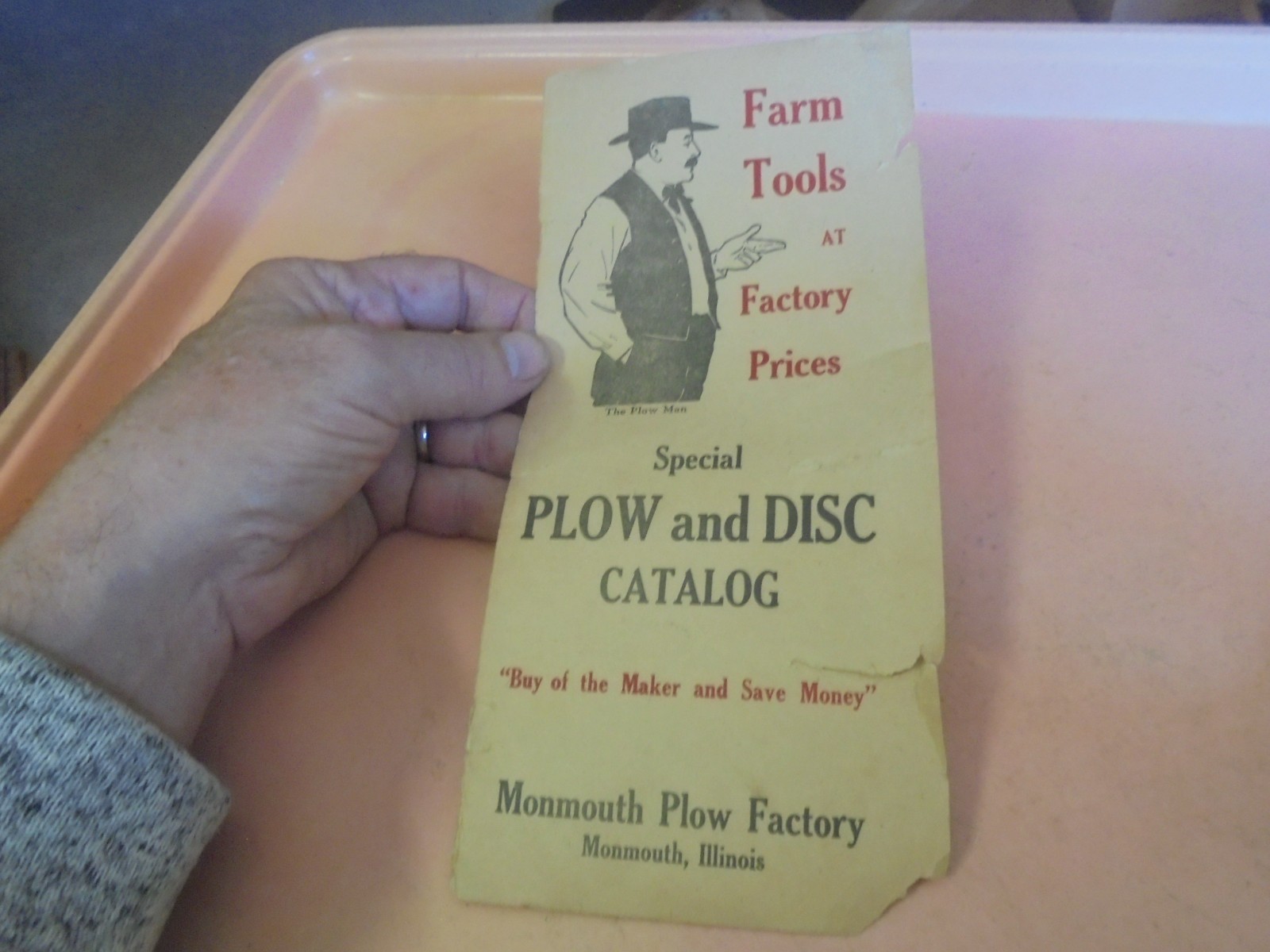 Vintage 1920&rsquo;s Monmouth Plow Factory Brochure
