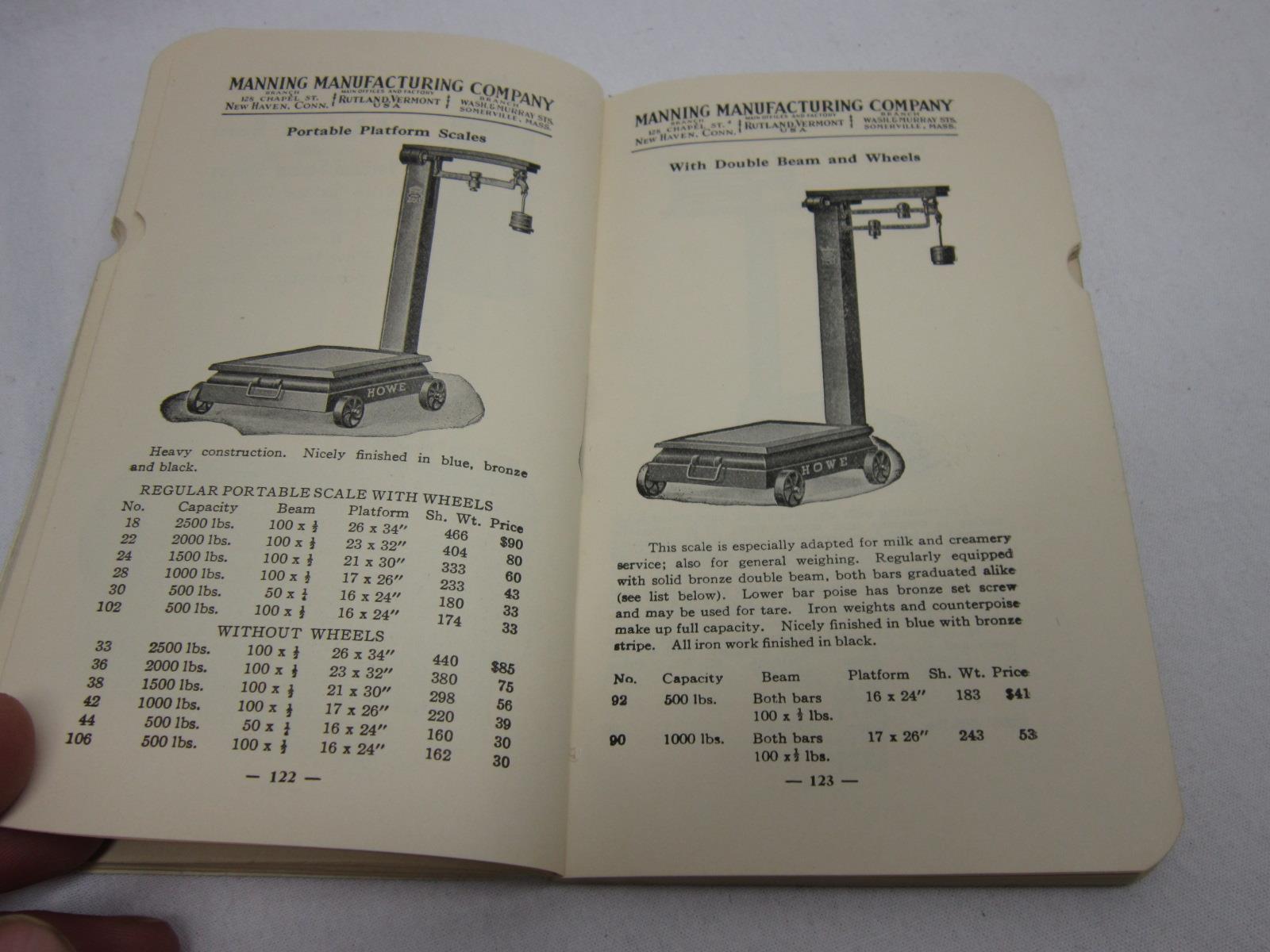 Manning Mfg Co Catalog Rutland Vermont 8th Ed Vtg Old Antique Farm Milk Machine