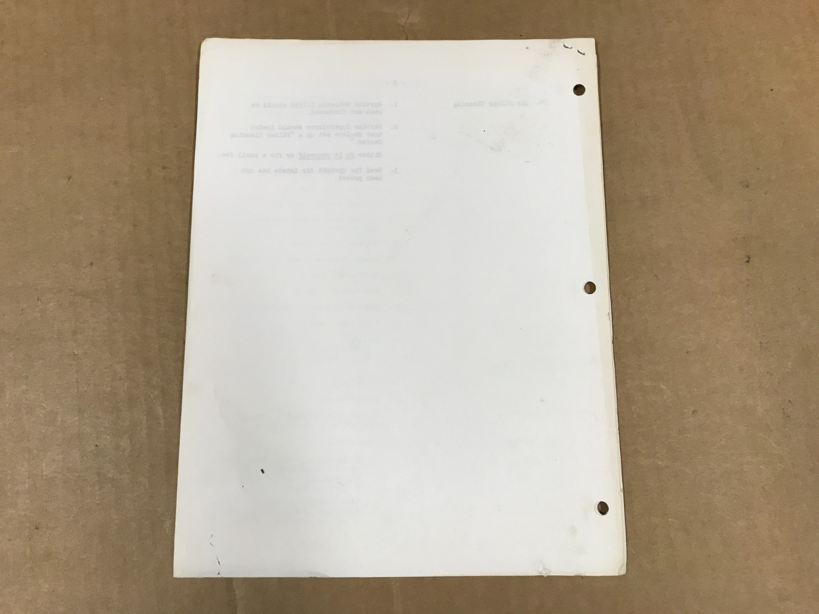 Vintage International Blue Ribbon Service Training Instructor&rsquo;s Guide EP-1545