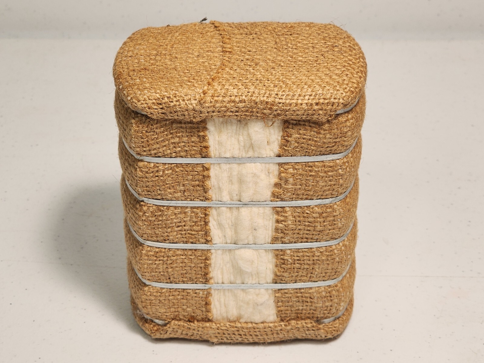 VTG Texas Mini Cotton Bale Souvenir 5&Prime; Nautical Archaeology Program & TEXAS A&M