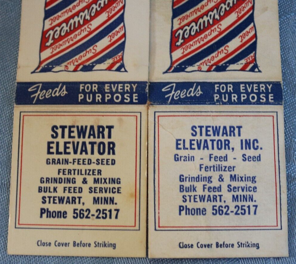 Match Book Covers Supersweet Feeds Stewart MN Grain Feed Seed