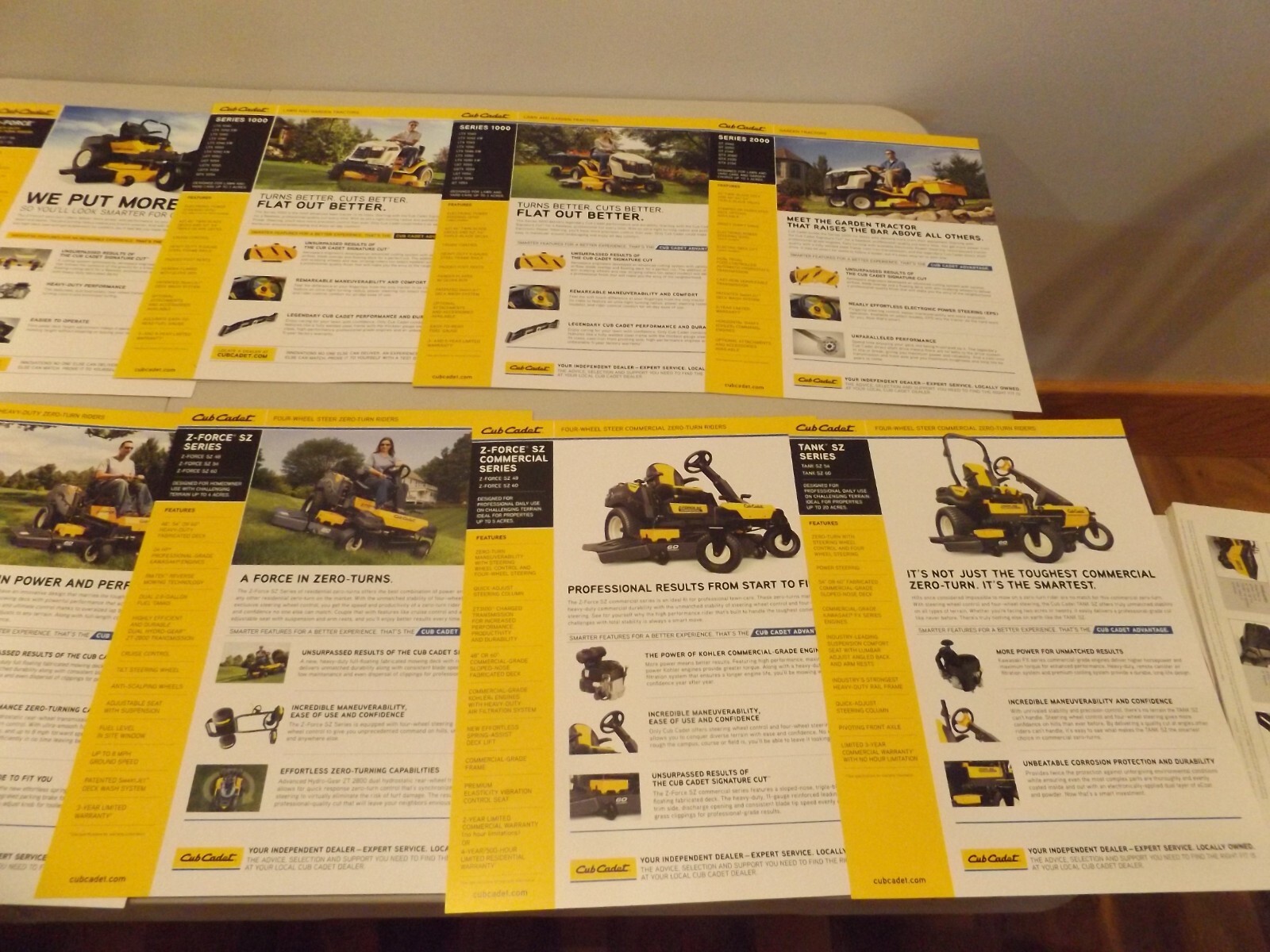 11-pc. CUB CADET GARDEN TRACTORS RIDERS, 2012-2014