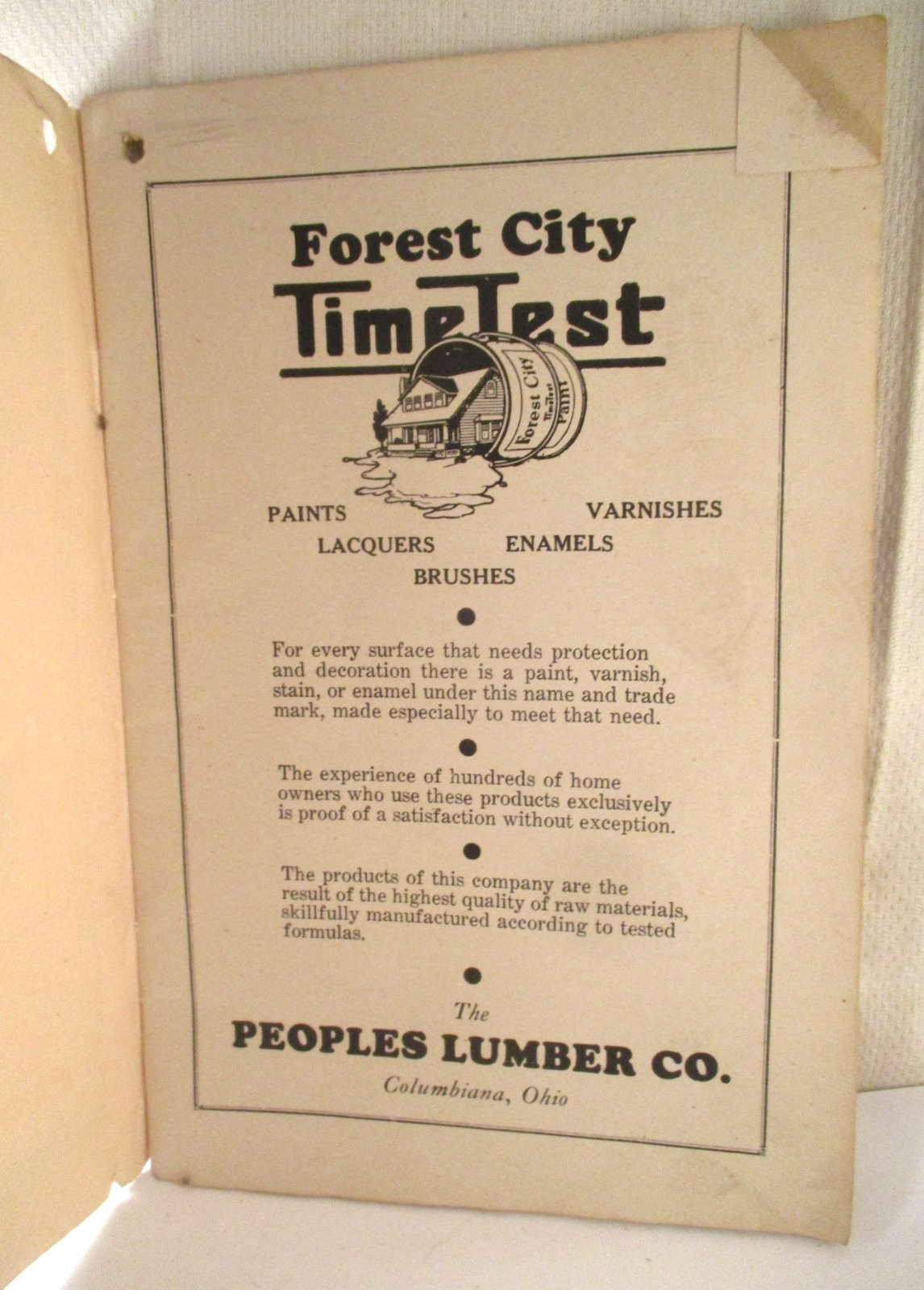 Vintage 1932 HOMESTEAD ALMANAC From THE ADVERTISERS COLUMBIANA OH