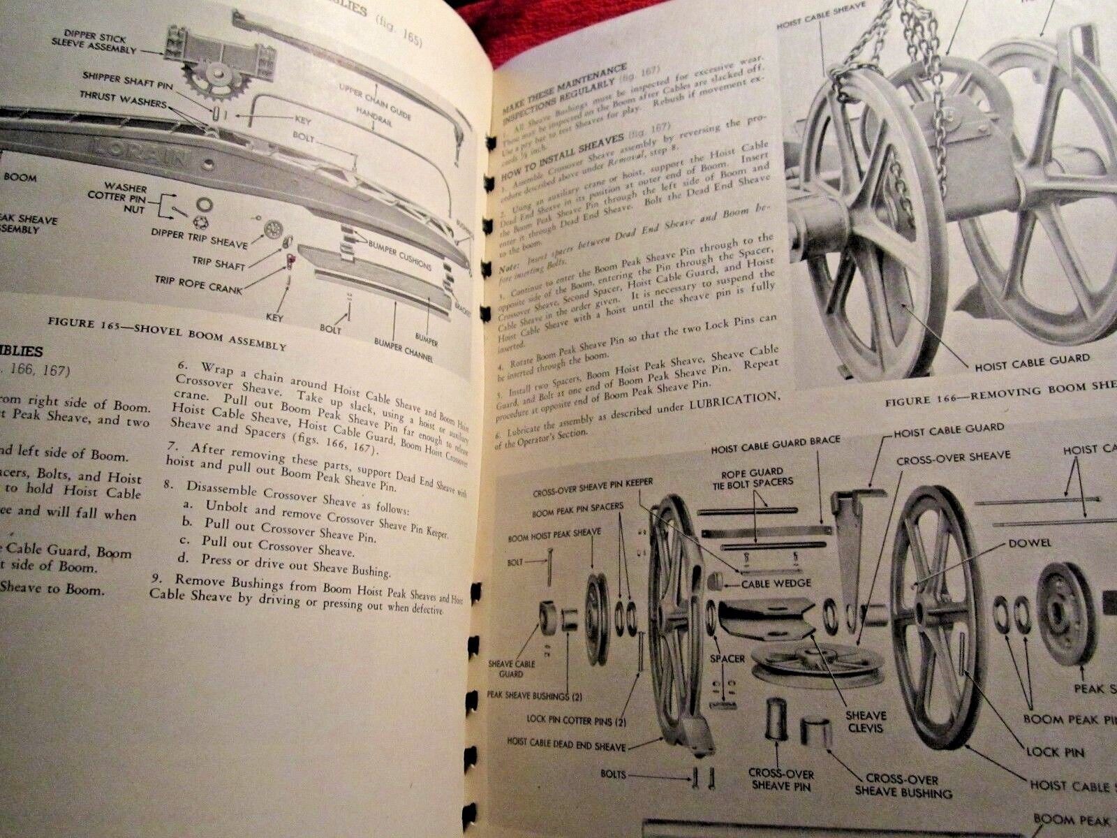 1945 THEW LORAIN SHOVEL,CRANE,CLAMSHELL,DRAGLINE,HOE OPERATION & SERVICE MANUAL