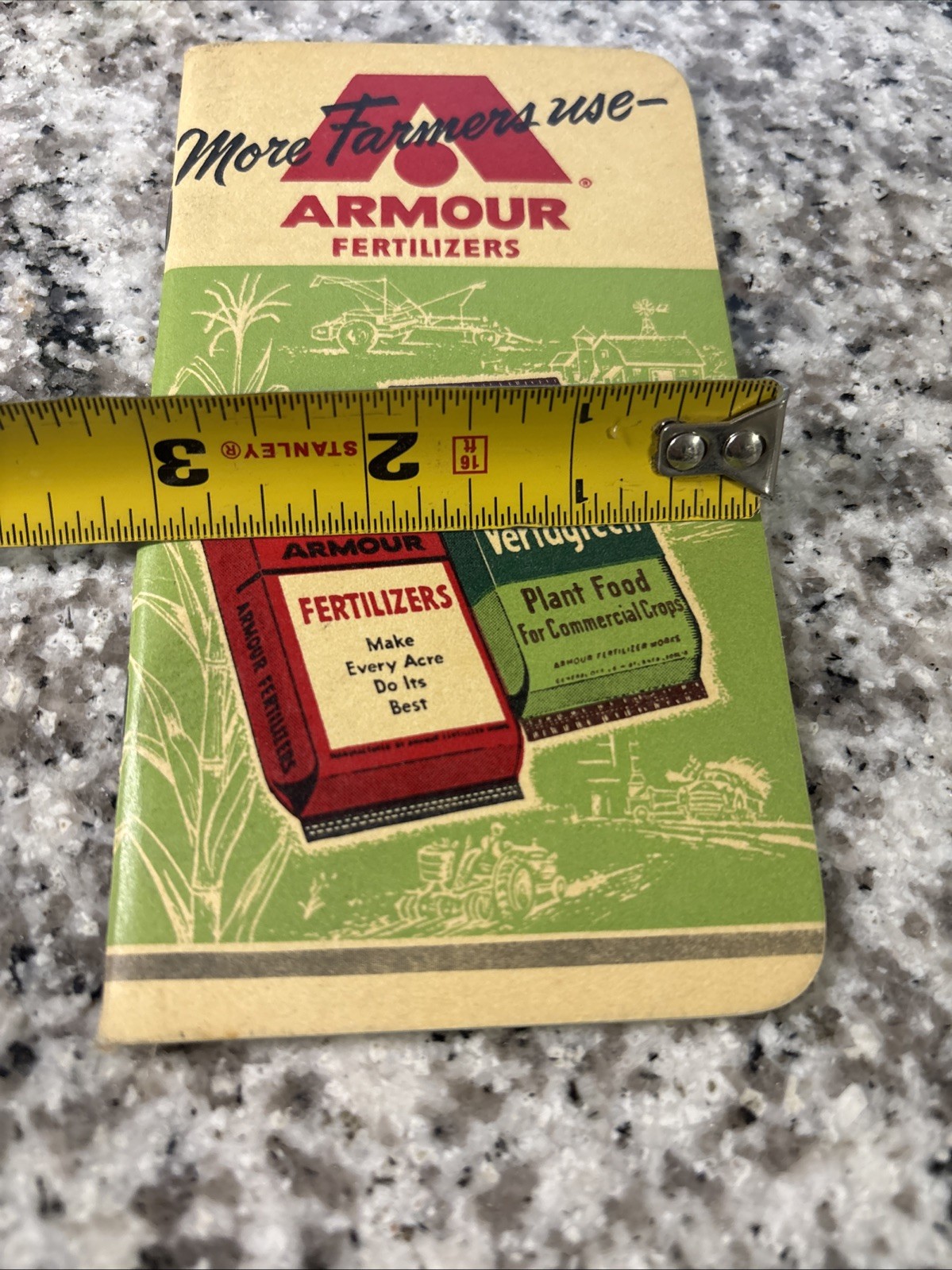 1963-64 advertising note book: Armour Fertilizers Unused