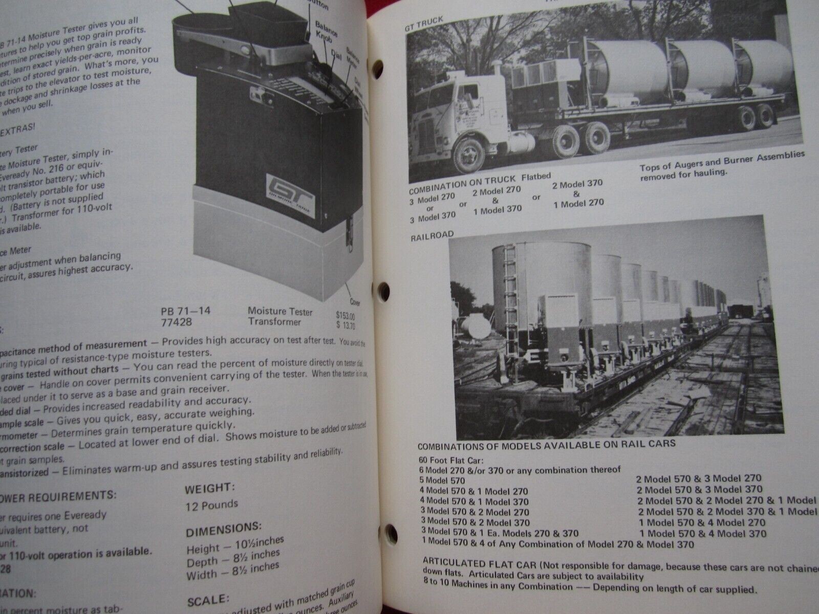 1976 GT GILMORE-TATGE CLAY CENTER KANSAS, TOX-O-WIK BATCH GRAIN DRYERS CATALOG