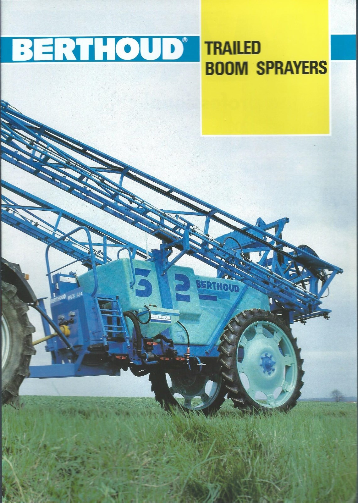 Farm Equipment Brochure – Berthoud Mack Alba – Trailed Boom Sprayer c1991 (F5757