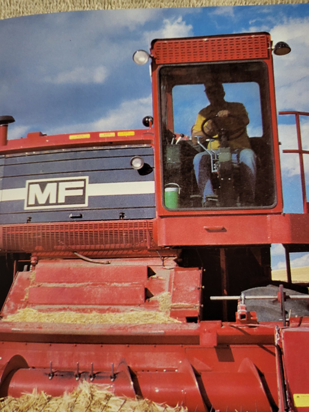 Vintage 1978 Melroe Rubber Apron Windrow Pickup MF Combine Brochure Clark Ag