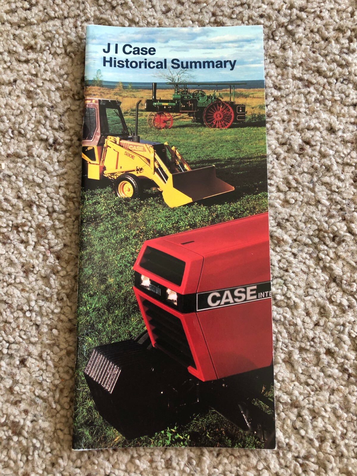 1986 Case Historical Summary factory catalogue.