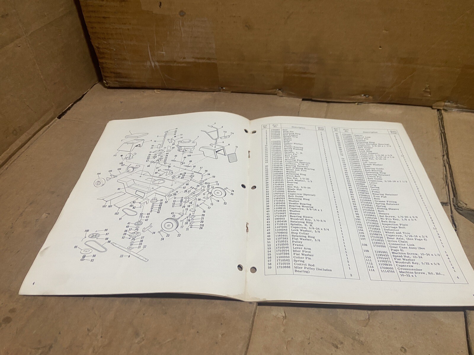 Propulsion Engine Corp. Model 450-01 Riding Mower — Owners Manual w/ Parts List